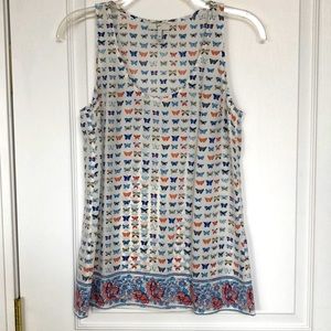 JOIE Silk Butterfly Tank Top XS 🦋 100% Silk Like New